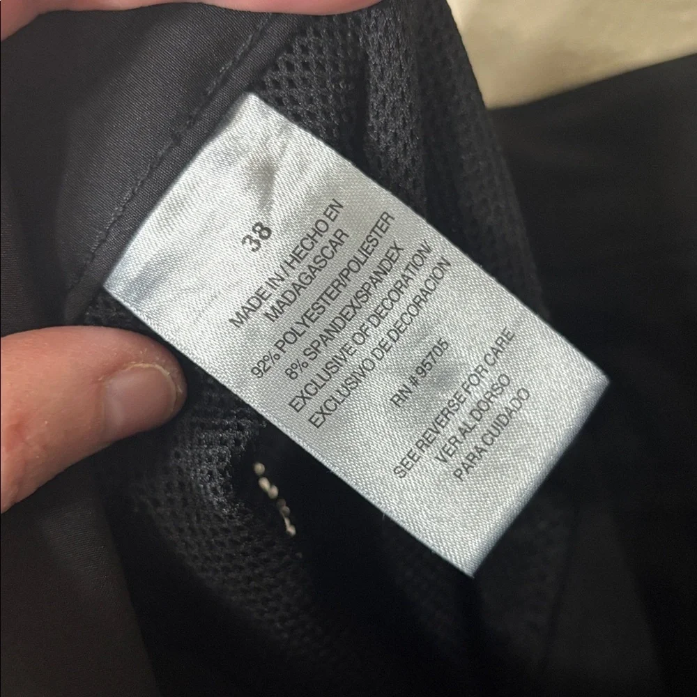 Iron Co Men's Black Hybrid Cargo Shorts Size 38